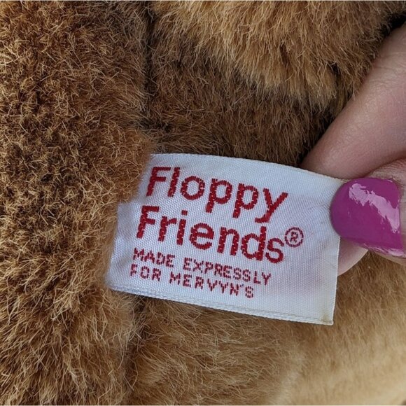 Mervyns Happy Friends Lion Plush 24" Brown Stuffed Animal Toy Vintage Laying - Picture 6 of 8